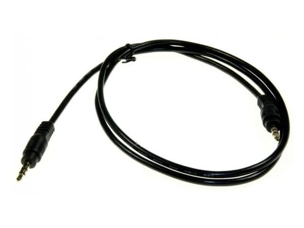 Aux johto 3,5mm / 3,5mm kullatuilla pistokkeilla 1 m